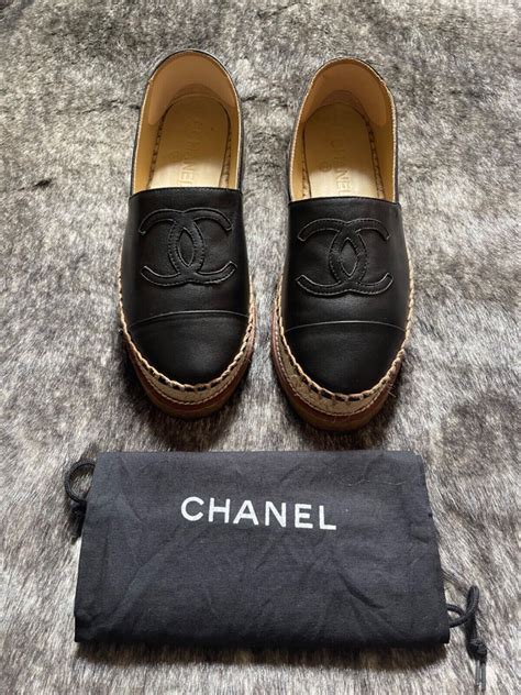 chanel espadrilles dames|authentic chanel espadrilles.